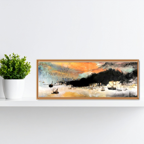 Hong Kong's Lantau Island airport, 大嶼山機場晚景